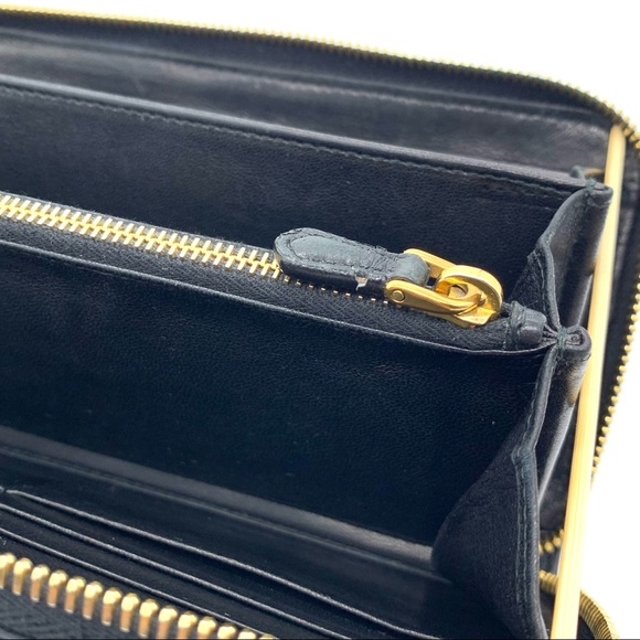 Prada Black Wallet Limited Soft Calf Embroidered - Picture 11 of 16